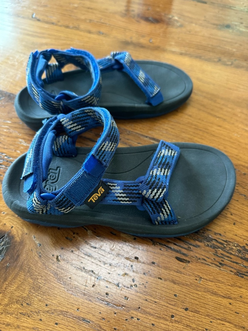 Teva Kids Blue Patterned Strap Sandals